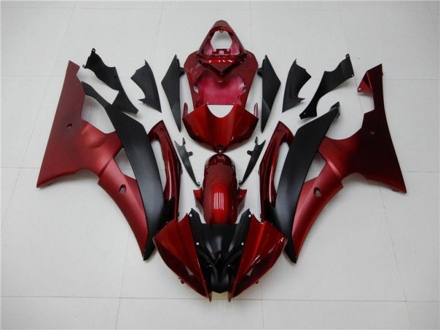 Inexpensive 2008-2016 Red Black Yamaha YZF R6 Bike Fairing Kit Inexpensive 2008-2016 Red Black Yamaha YZF R6 Bike Fairing Kit