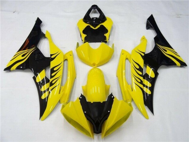 Inexpensive 2008-2016 Yellow Black Yamaha YZF R6 Motorcycle Replacement Fairings Inexpensive 2008-2016 Yellow Black Yamaha YZF R6 Motorcycle Replacement Fairings