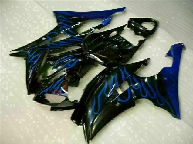 Inexpensive 2008-2016 Blue Flame Black Yamaha YZF R6 Motorcylce Fairings Inexpensive 2008-2016 Blue Flame Black Yamaha YZF R6 Motorcylce Fairings