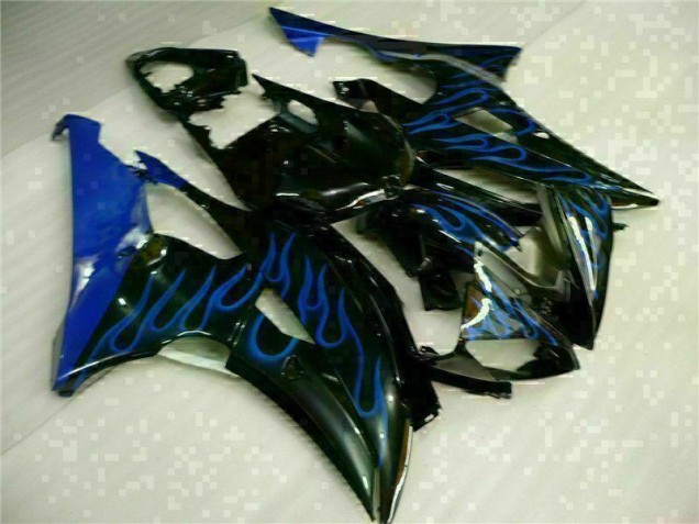 Inexpensive 2008-2016 Blue Flame Black Yamaha YZF R6 Motorcylce Fairings Inexpensive 2008-2016 Blue Flame Black Yamaha YZF R6 Motorcylce Fairings