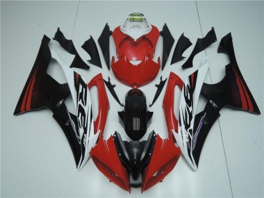 Inexpensive 2008-2016 Red White Yamaha YZF R6 Motorcyle Fairings