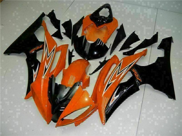 Inexpensive 2008-2016 Orange Black Yamaha YZF R6 Motorcycle Fairings Kit Inexpensive 2008-2016 Orange Black Yamaha YZF R6 Motorcycle Fairings Kit