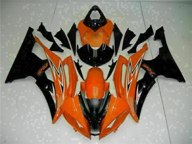 Inexpensive 2008-2016 Orange Black Yamaha YZF R6 Motorcycle Fairings Kit Inexpensive 2008-2016 Orange Black Yamaha YZF R6 Motorcycle Fairings Kit