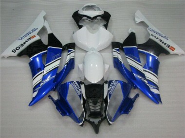 Inexpensive 2008-2016 Blue White Yamaha YZF R6 Motorcycle Fairing