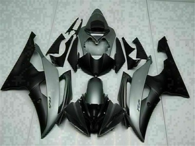 Inexpensive 2008-2016 Grey Black Yamaha YZF R6 Moto Fairings