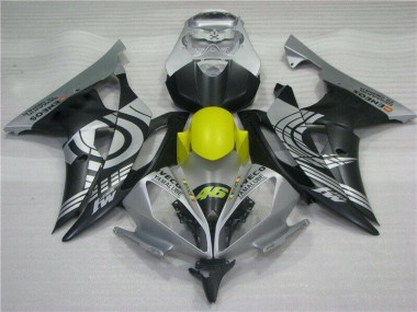Inexpensive 2008-2016 Yellow Black Silver Yamaha YZF R6 Motor Fairings