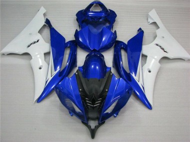 Inexpensive 2008-2016 Blue White Black Yamaha YZF R6 Bike Fairings