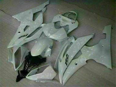 Inexpensive 2008-2016 White Yamaha YZF R6 Replacement Fairings