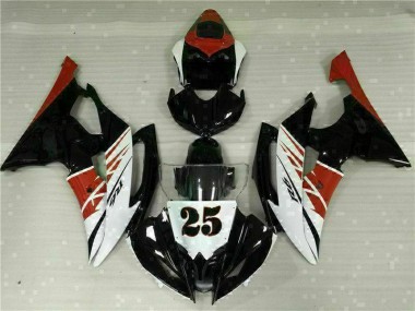 Inexpensive 2008-2016 White Black Yamaha YZF R6 Motor Fairings