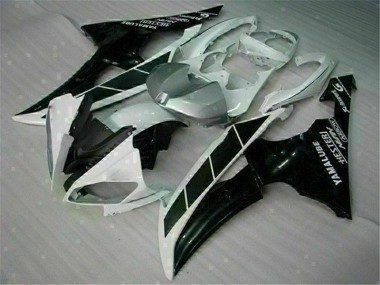 Inexpensive 2008-2016 White Black Yamaha YZF R6 Motorcycle Fairings