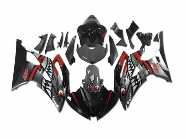 Inexpensive 2008-2016 Grey Red Shark Yamaha YZF R6 Motorbike Fairing Inexpensive 2008-2016 Grey Red Shark Yamaha YZF R6 Motorbike Fairing