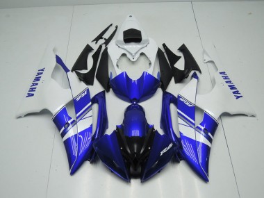 Inexpensive 2008-2016 Blue White OEM Style Yamaha YZF R6 Motorcycle Fairing Kit