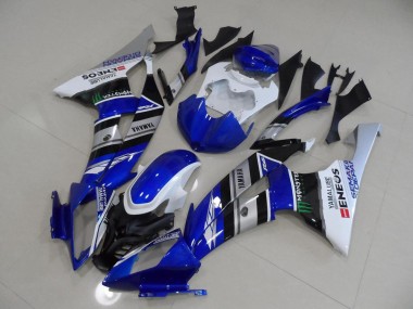 Inexpensive 2008-2016 Blue White ENEOS Yamaha YZF R6 Bike Fairings