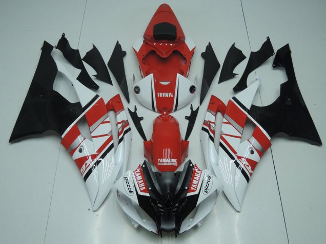 Inexpensive 2008-2016 Red White Black Yamaha YZF R6 Replacement Motorcycle Fairings Inexpensive 2008-2016 Red White Black Yamaha YZF R6 Replacement Motorcycle Fairings