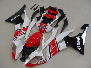 Inexpensive 2008-2016 Red White Black Yamaha YZF R6 Bike Fairing Kit