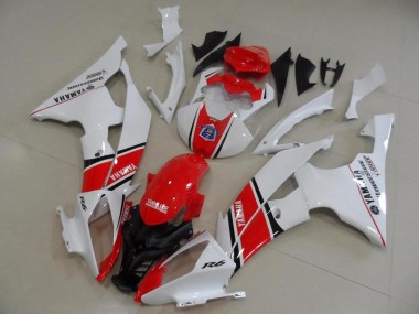 Inexpensive 2008-2016 Red White OEM Style Yamaha YZF R6 Motorcycle Bodywork