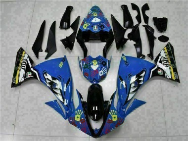 Inexpensive 2009-2011 Blue Yamaha YZF R1 Motorcycle Fairing Kits & Plastic Bodywork MF0844