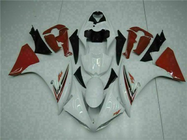 Inexpensive 2009-2011 White Red Yamaha YZF R1 Bike Fairing Kit
