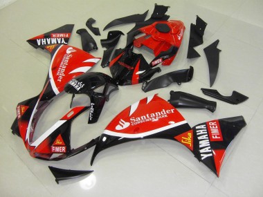Inexpensive 2009-2011 Red Black Santander Yamaha YZF R1 Replacement Fairings