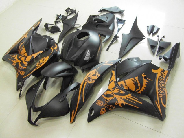 Inexpensive 2009-2012 Matte Black Orange Sticker Honda CBR600RR Motorcycle Fairings Inexpensive 2009-2012 Matte Black Orange Sticker Honda CBR600RR Motorcycle Fairings