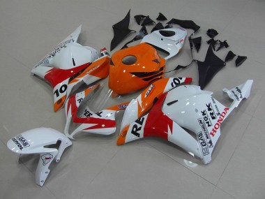 Inexpensive 2009-2012 White Repsol Honda CBR600RR Motorcycle Fairings