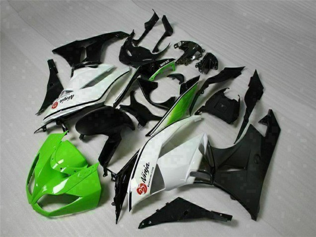 Inexpensive 2009-2012 Green Black White 25 Kawasaki ZX6R Bike Fairings Inexpensive 2009-2012 Green Black White 25 Kawasaki ZX6R Bike Fairings