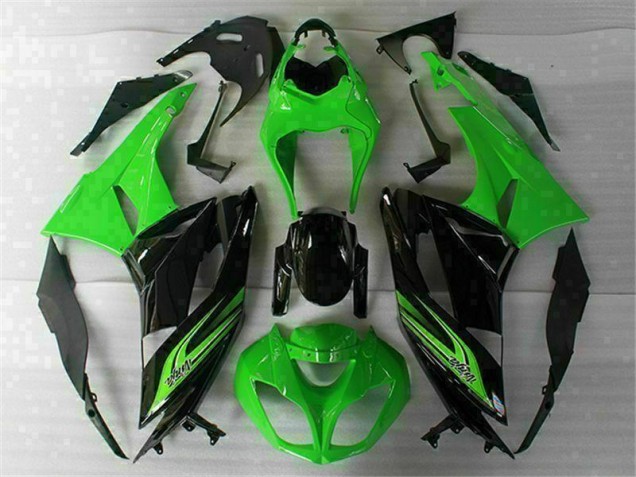 Inexpensive 2009-2012 Green Black Kawasaki ZX6R Motorbike Fairing Inexpensive 2009-2012 Green Black Kawasaki ZX6R Motorbike Fairing