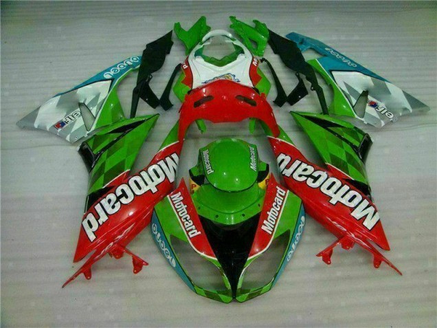 Inexpensive 2009-2012 Red Green Motocard Kawasaki ZX6R Replacement Motorcycle Fairings Inexpensive 2009-2012 Red Green Motocard Kawasaki ZX6R Replacement Motorcycle Fairings