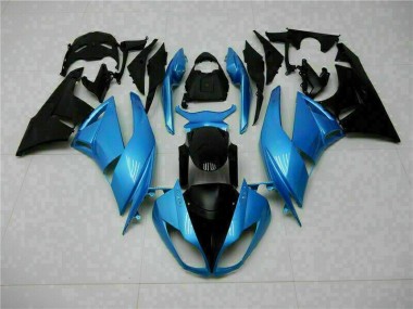 Inexpensive 2009-2012 Blue Black Kawasaki ZX6R Motorcyle Fairings