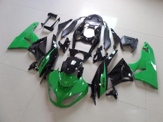 Inexpensive 2009-2012 Green and Black Kawasaki ZX6R Motorcycle Bodywork Inexpensive 2009-2012 Green and Black Kawasaki ZX6R Motorcycle Bodywork