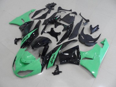 Inexpensive 2009-2012 Metallic Green Kawasaki ZX6R Motorbike Fairing Kits