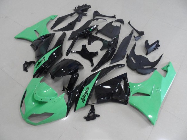 Inexpensive 2009-2012 Metallic Green Kawasaki ZX6R Motorbike Fairing Kits Inexpensive 2009-2012 Metallic Green Kawasaki ZX6R Motorbike Fairing Kits