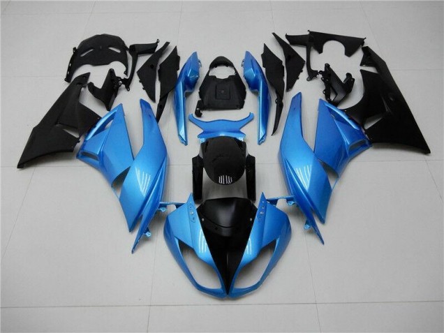 Inexpensive 2009-2012 Blue Black Kawasaki ZX6R Motorcycle Fairing Kit