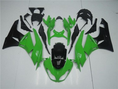 Inexpensive 2009-2012 Green Black Kawasaki Ninja ZX6R Motorcycle Fairing Kits & Plastic Bodywork MF0592