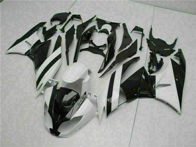 Inexpensive 2009-2012 White Black Kawasaki ZX6R Motorcycle Replacement Fairings Inexpensive 2009-2012 White Black Kawasaki ZX6R Motorcycle Replacement Fairings