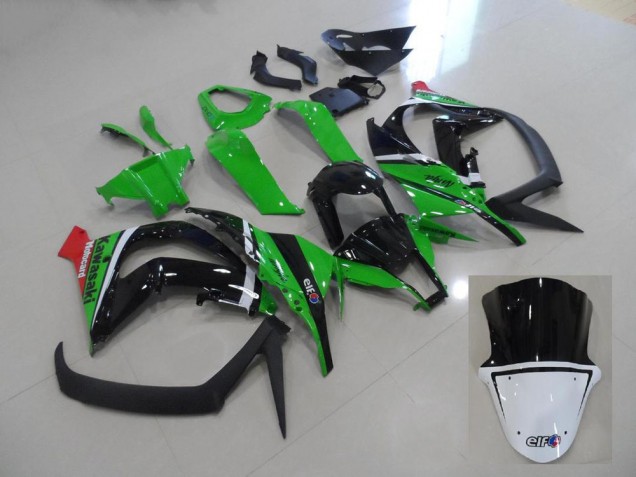 Inexpensive 2011-2015 Green and Black Kawasaki ZX10R Motorcycle Fairings Kits Inexpensive 2011-2015 Green and Black Kawasaki ZX10R Motorcycle Fairings Kits