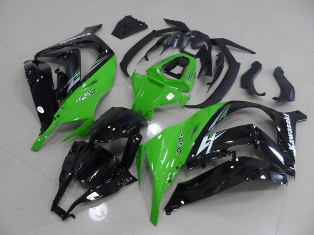 Inexpensive 2011-2015 Green and Black Kawasaki ZX10R Motorcycle Replacement Fairings Inexpensive 2011-2015 Green and Black Kawasaki ZX10R Motorcycle Replacement Fairings