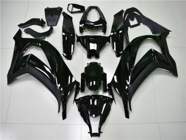 Inexpensive 2011-2015 Glossy Black Kawasaki ZX10R Moto Fairings