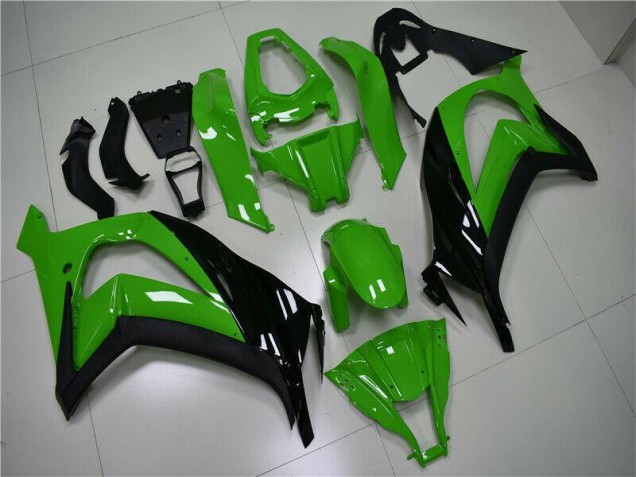 Inexpensive 2011-2015 Green Black Kawasaki ZX10R Replacement Fairings