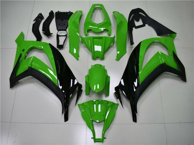 Inexpensive 2011-2015 Green Black Kawasaki ZX10R Replacement Fairings