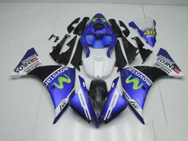 Inexpensive 2012-2014 Blue White Black Yamaha YZF R1 Motorcycle Replacement Fairings Inexpensive 2012-2014 Blue White Black Yamaha YZF R1 Motorcycle Replacement Fairings