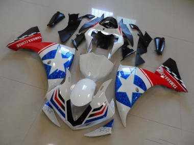 Inexpensive 2012-2014 White Black Ducati Star Yamaha YZF R1 Motorcyle Fairings