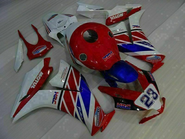 Inexpensive 2012-2016 Red White Blue 23 Honda CBR1000RR Bike Fairing Kit