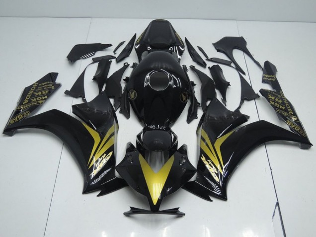 Inexpensive 2012-2016 Glossy Black and Gold Honda CBR1000RR Replacement Fairings Inexpensive 2012-2016 Glossy Black and Gold Honda CBR1000RR Replacement Fairings