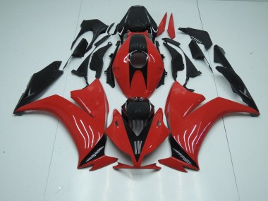 Inexpensive 2012-2016 Red Black with No Decals Honda CBR1000RR Moto Fairings