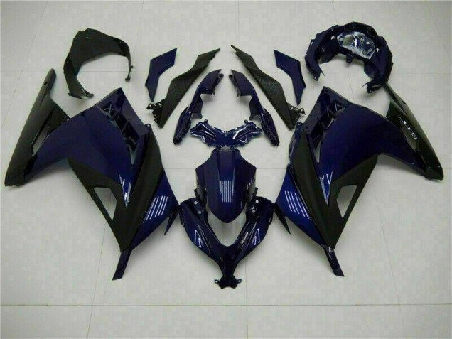 Inexpensive 2013-2016 Blue Black Kawasaki EX300 Motorcycle Fairings Kits