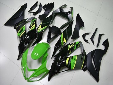 Inexpensive 2013-2018 Green Black Kawasaki Ninja ZX6R Motorcycle Fairing Kits & Plastic Bodywork MF1950