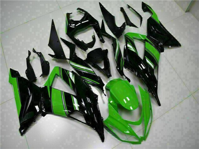 Inexpensive 2013-2018 Black Green Kawasaki ZX6R Motor Fairings Inexpensive 2013-2018 Black Green Kawasaki ZX6R Motor Fairings