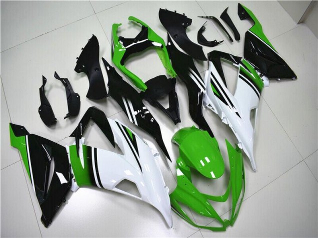 Inexpensive 2013-2018 Green White Black Kawasaki ZX6R Motor Fairings Inexpensive 2013-2018 Green White Black Kawasaki ZX6R Motor Fairings