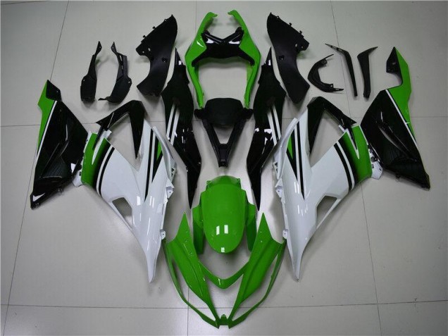 Inexpensive 2013-2018 Green White Black Kawasaki ZX6R Motor Fairings Inexpensive 2013-2018 Green White Black Kawasaki ZX6R Motor Fairings
